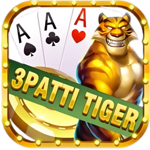 this image is 3 Patti tiger trick Game Logo
